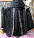 Black pockat sleeve abaya